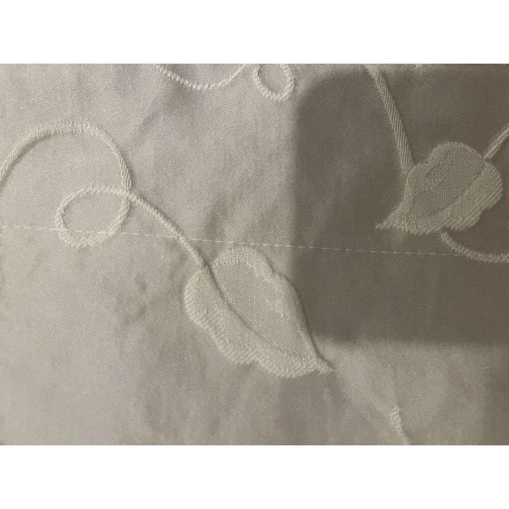 NEW Sateen Beige Pillow Shams Standard 2 With Embroidery And Border 30” X 23.5”